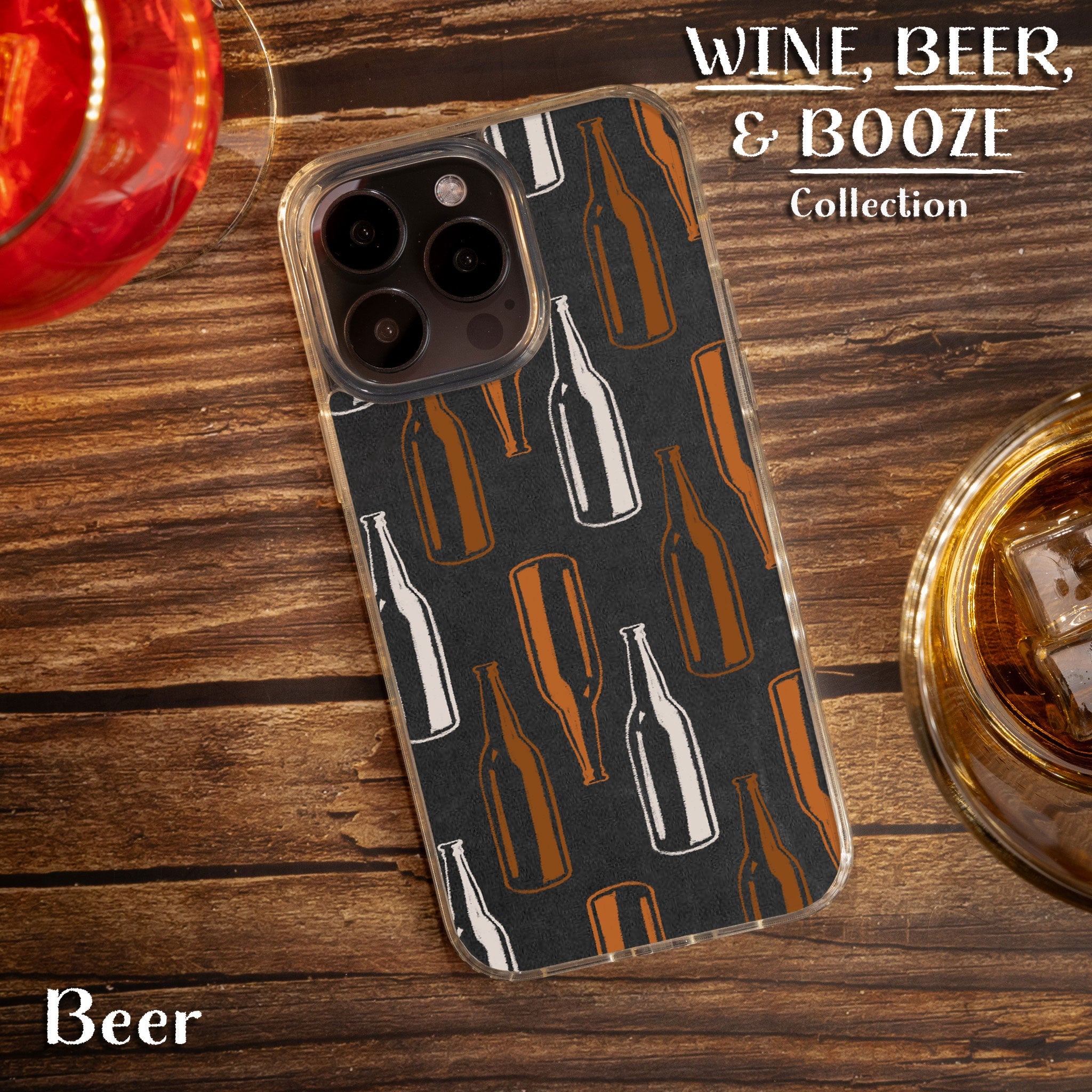 Wine, Beer, & Booze HD Apple iPhone 12 Series Mag-Safe Phone Case