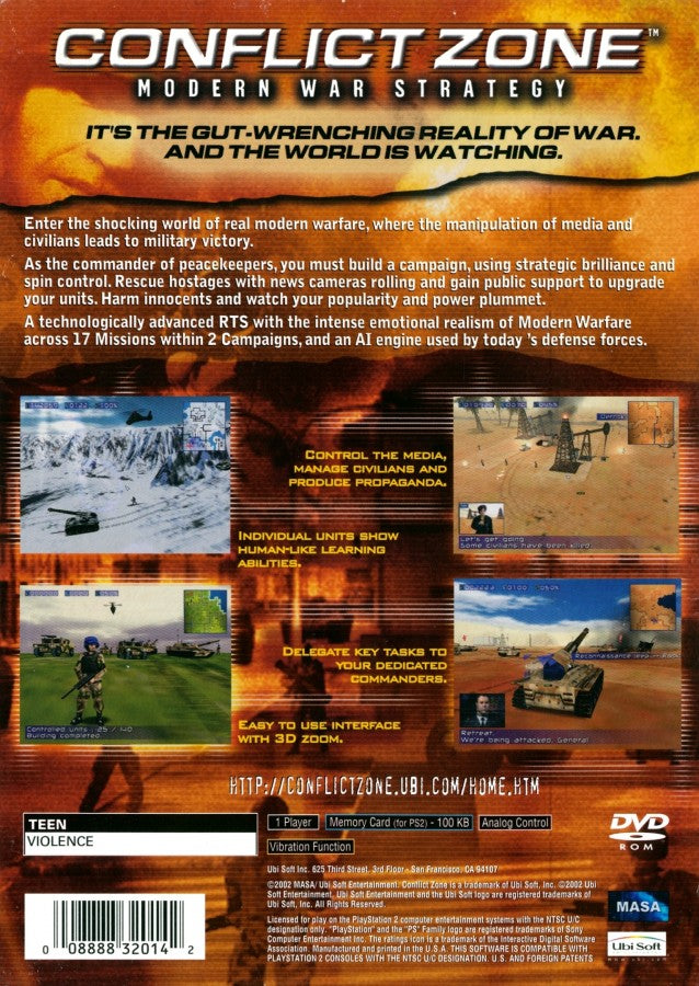 Conflict Zone: Modern War Strategy – PlayStation 2 (PS2)