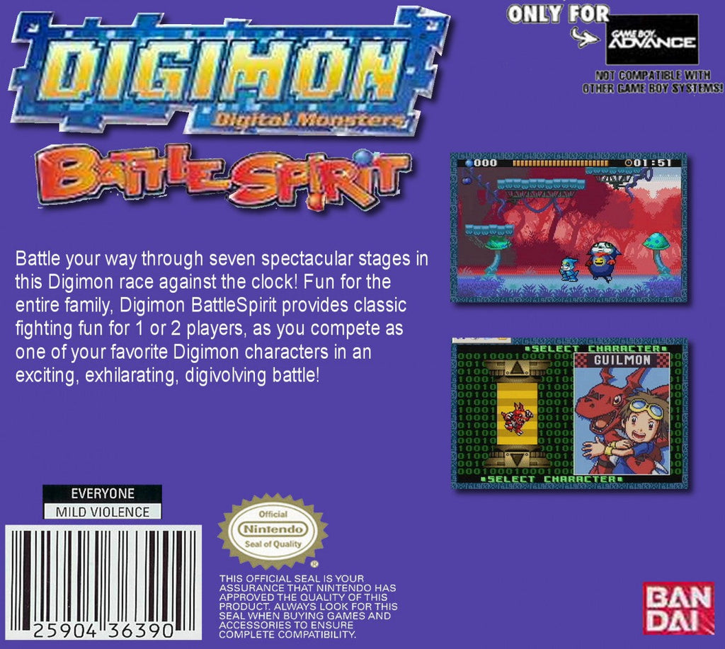Digimon: Battle Spirit – Game Boy Advance (GBA)