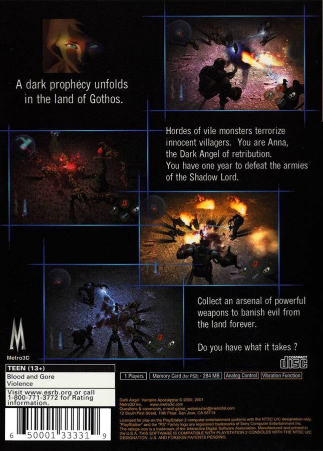 Dark Angel: Vampire Apocalypse – PlayStation 2 (PS2)