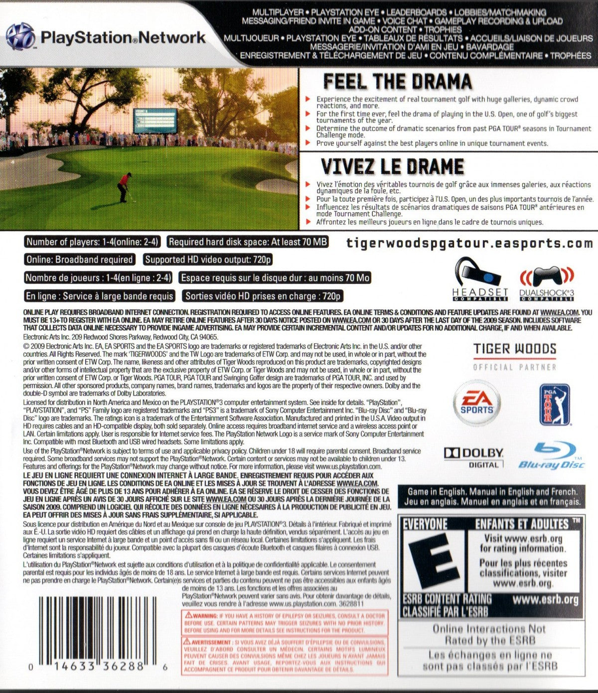 Tiger Woods PGA Tour 10 – PlayStation 3 (PS3)