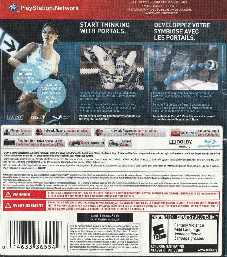 Portal 2 [Greatest Hits] – PlayStation 3 (PS3)