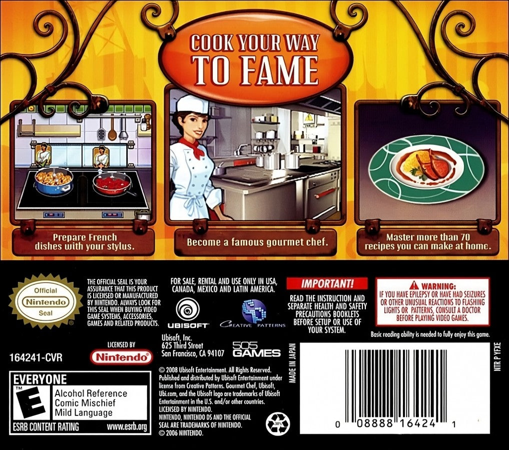 Gourmet Chef — Nintendo DS (DS)