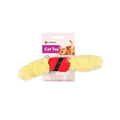 Flamingo Soccer Feathered Cat Wand Toy in Black