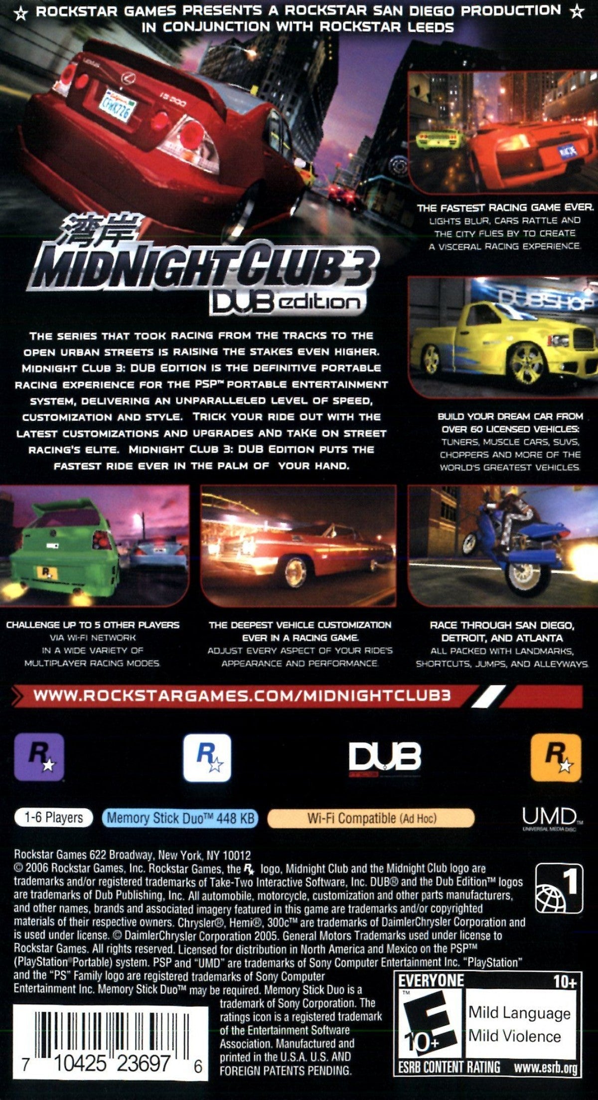 Midnight Club 3: DUB Edition – PlayStation Portable (PSP)