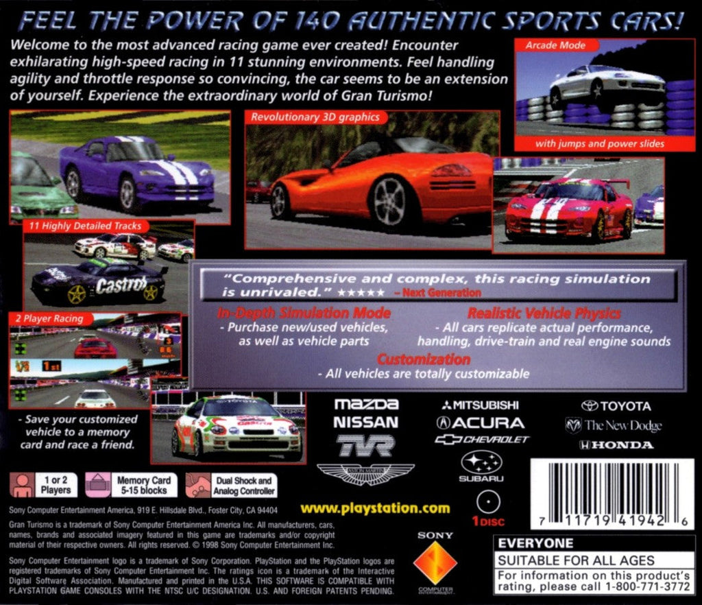 Gran Turismo [Greatest Hits] – PlayStation 1 (PS1)
