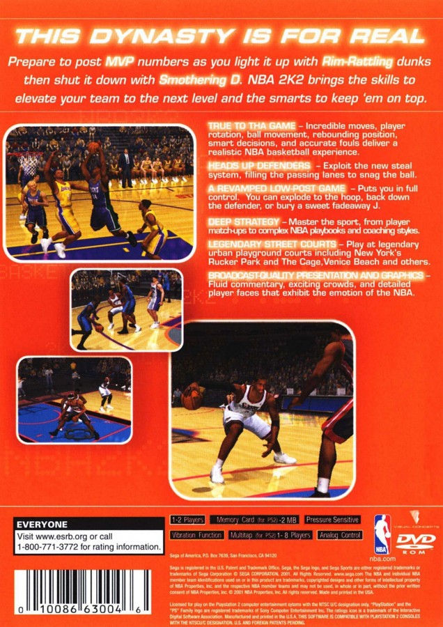NBA 2K2 [Greatest Hits] – PlayStation 2 (PS2)