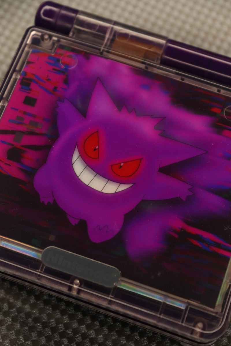 Game Boy Advance SP (GBA SP) [Custom Gengar Shell] – Game Boy Advance SP (GBA SP)