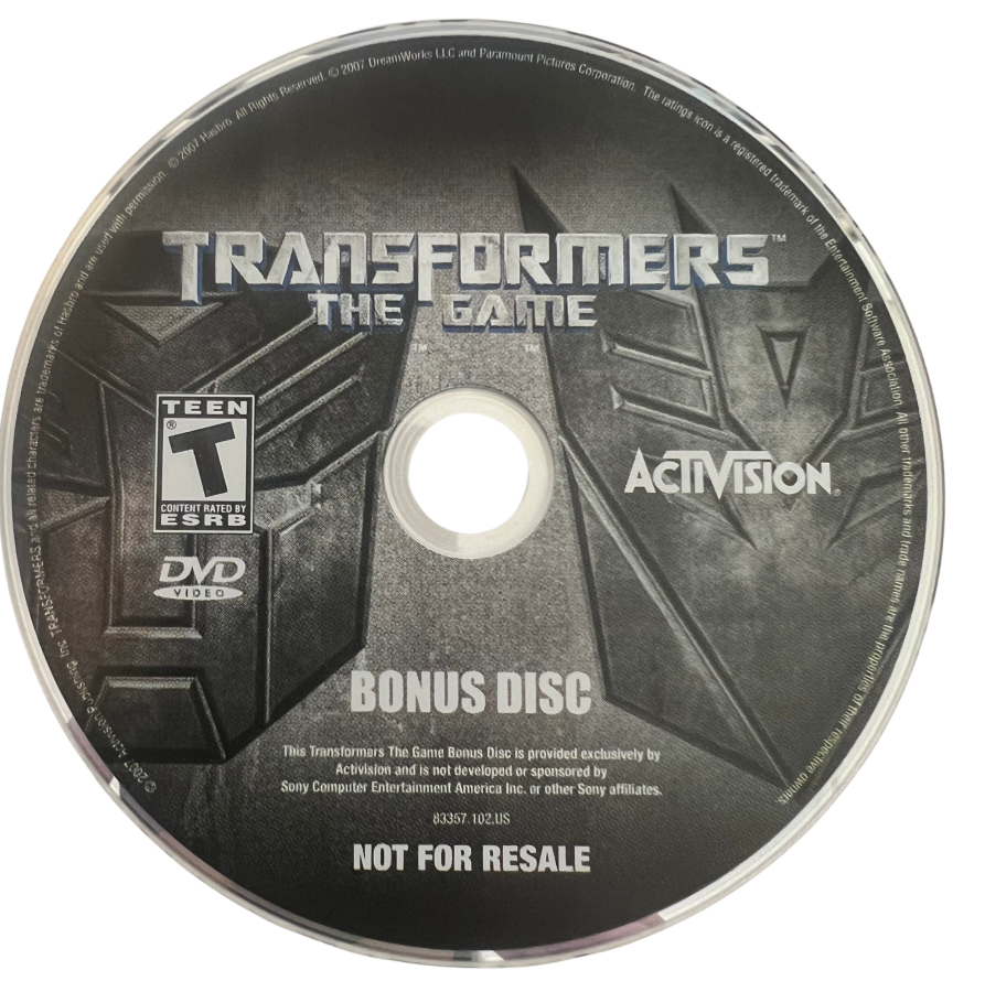 Transformers: The Game [Greatest Hits With Bonus Disc] – PlayStation 2 (PS2)