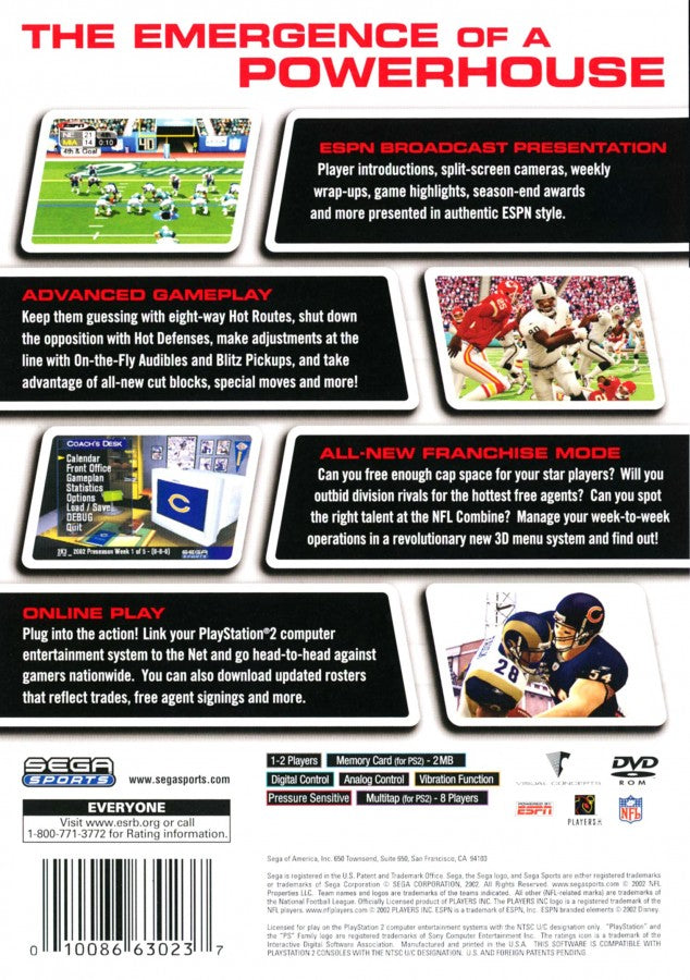 NFL 2K3 – PlayStation 2 (PS2)