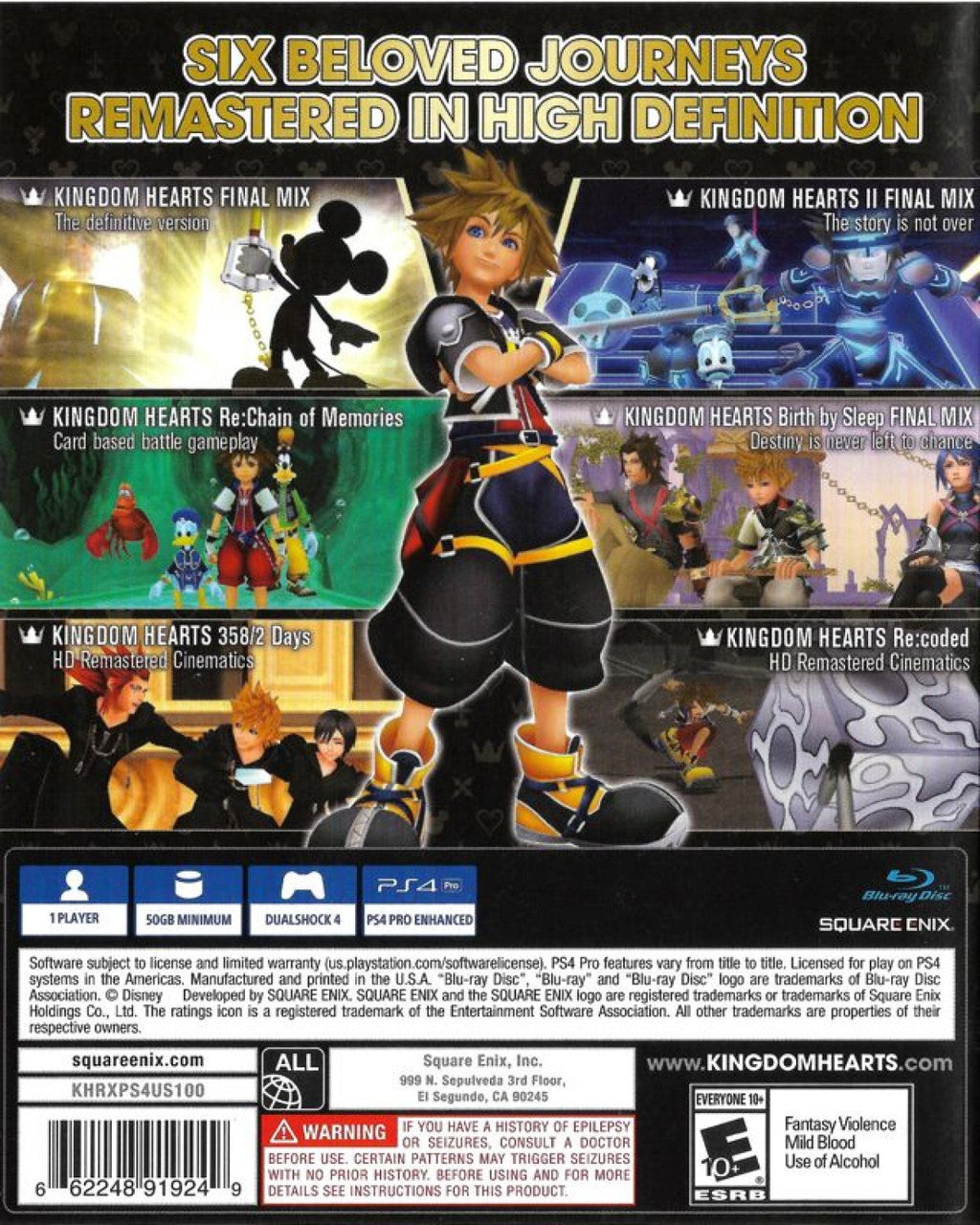 Kingdom Hearts 1.5 + 2.5 Remix – PlayStation 4 (PS4)