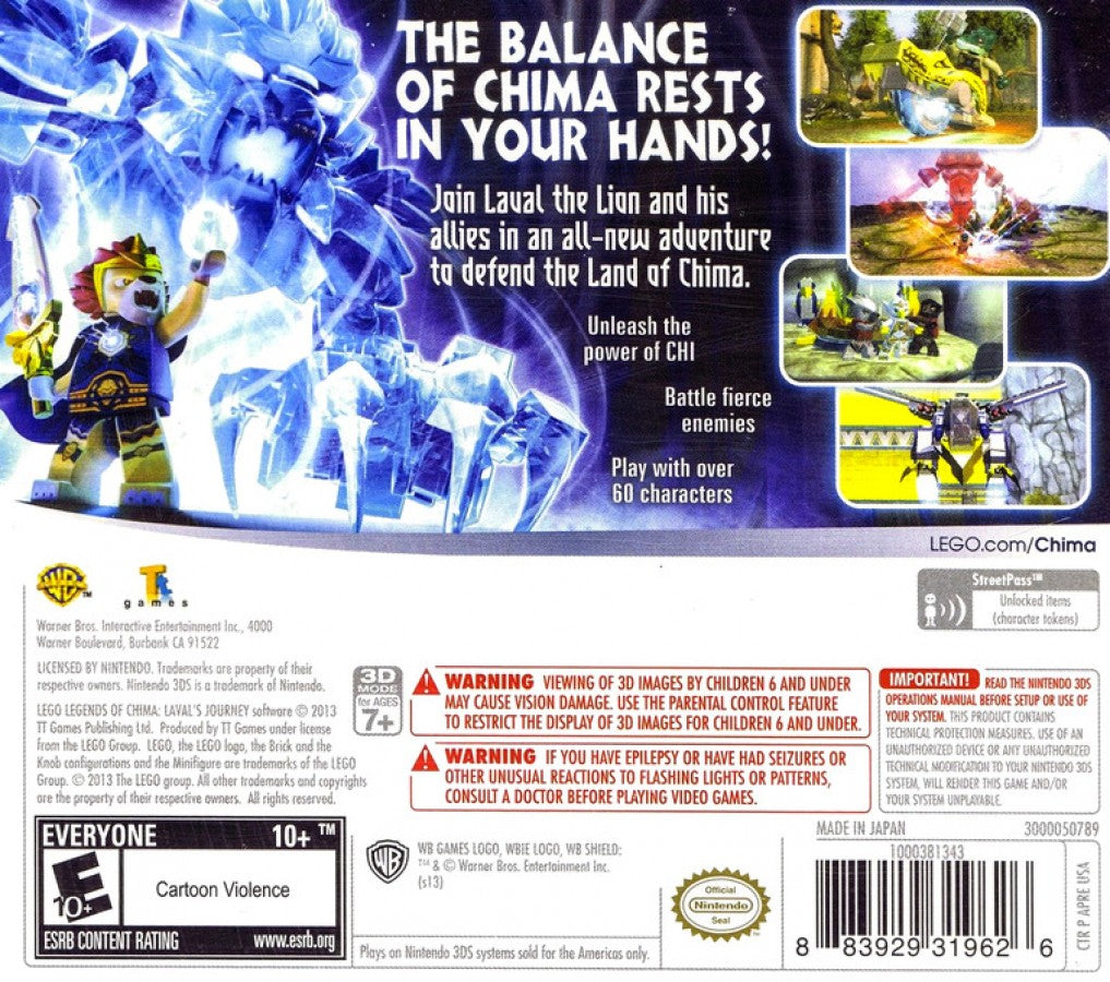 LEGO Legends of Chima: Laval's Journey [Figure Bundle] – Nintendo 3DS (3DS)
