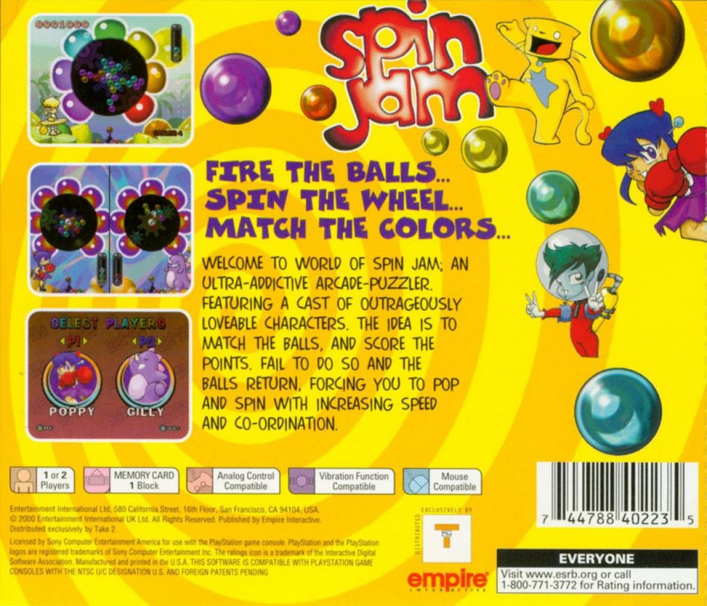 Spin Jam – PlayStation 1 (PS1)