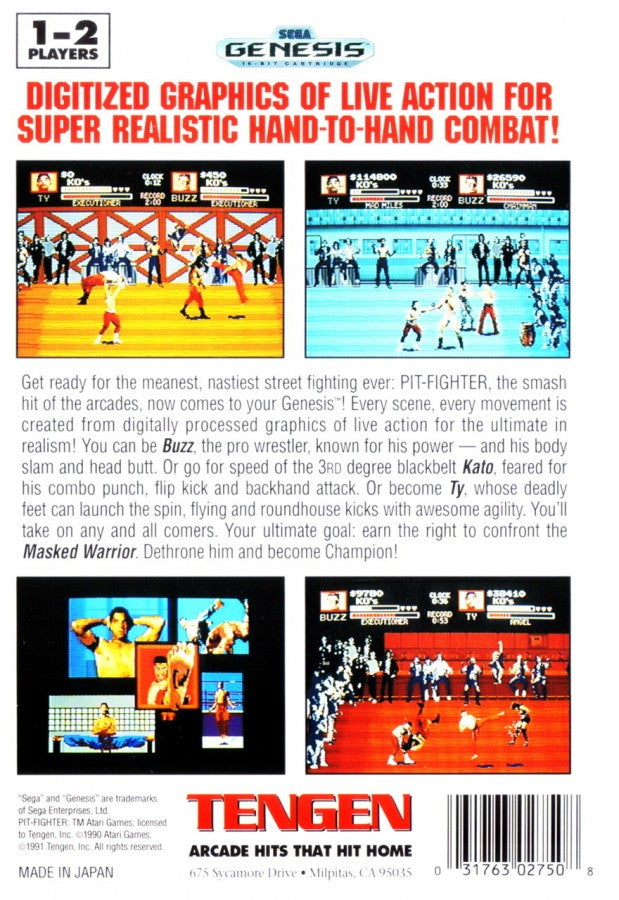 Pit-Fighter – Sega Genesis (GEN)