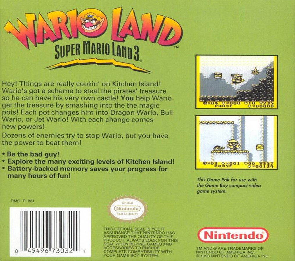 Wario Land: Super Mario Land 3 – Game Boy (GB)