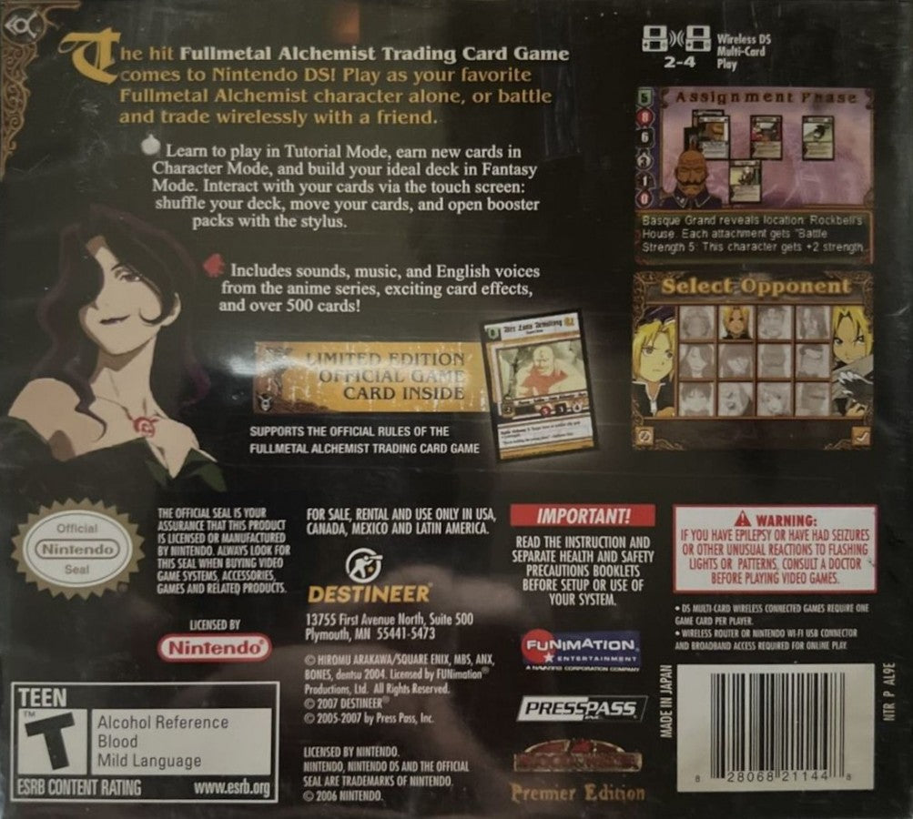 Fullmetal Alchemist: Trading Card Game – Nintendo DS (DS)