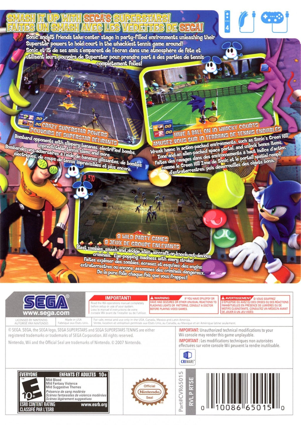 Sega Superstars Tennis – Nintendo Wii (Wii)