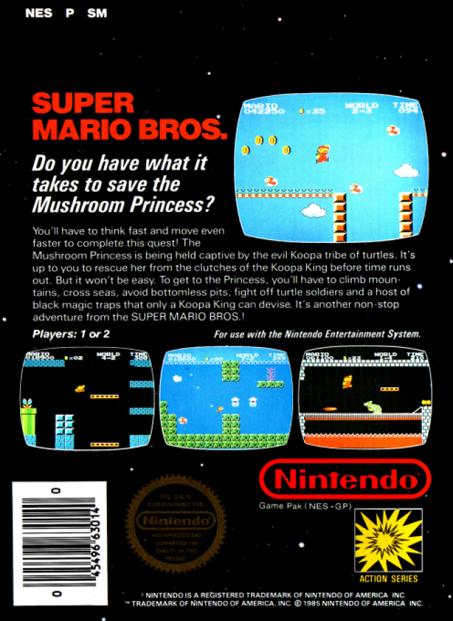 Super Mario Bros.[5 Screw] – Nintendo Entertainment System (NES)