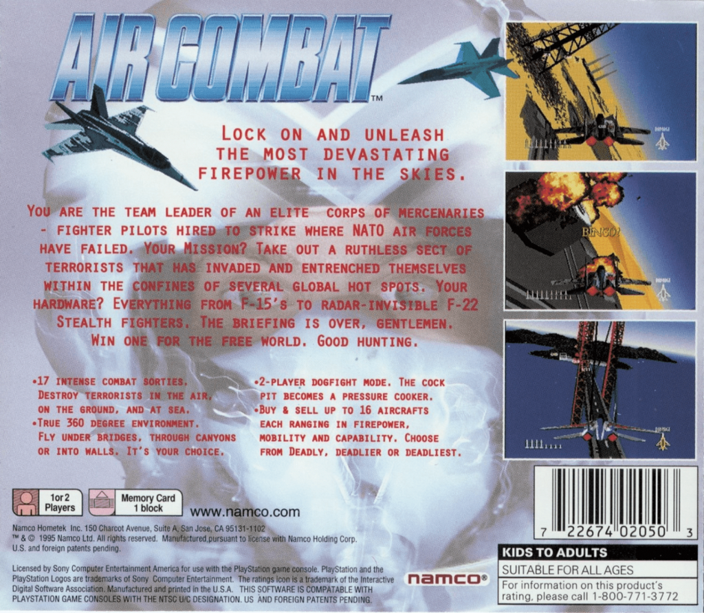 Air Combat [Greatest Hits] – PlayStation 1 (PS1)