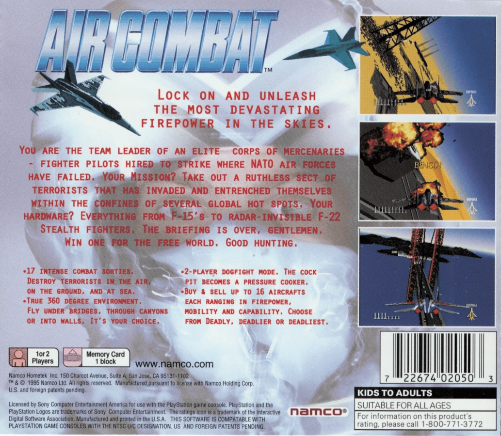 Air Combat [Greatest Hits] – PlayStation 1 (PS1)