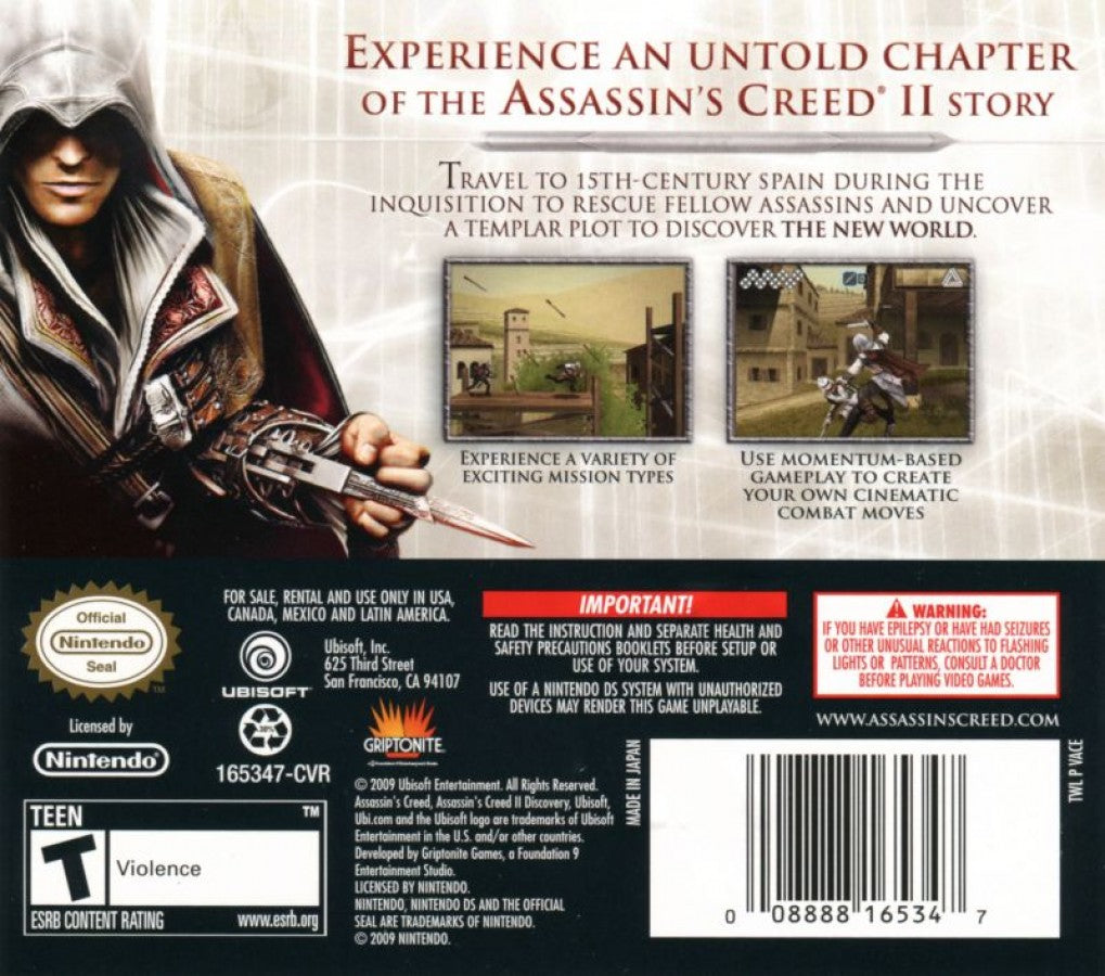 Assassin's Creed II: Discovery — Nintendo DS (DS)