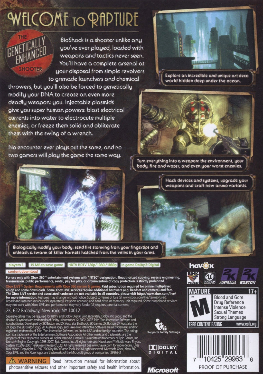 BioShock [Platinum Hits] – Xbox 360 (X360)
