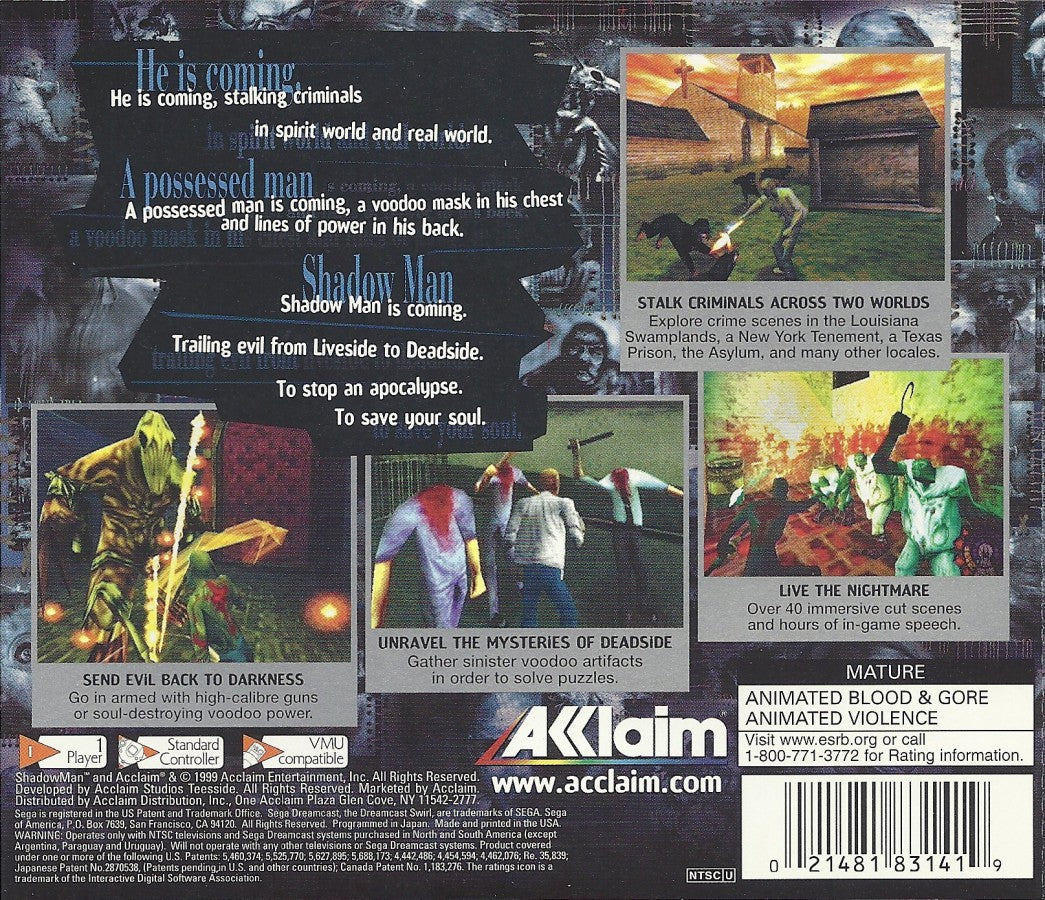 Shadow Man – Sega Dreamcast (DC)