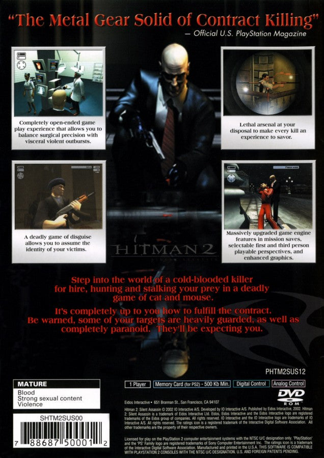 Hitman 2: Silent Assassin – PlayStation 2 (PS2)