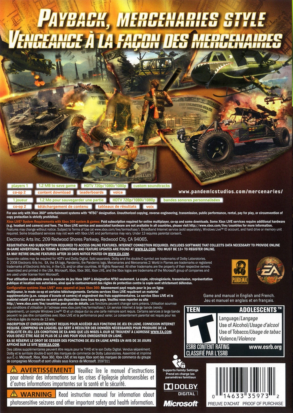 Mercenaries 2: World in Flames – Xbox 360 (X360)