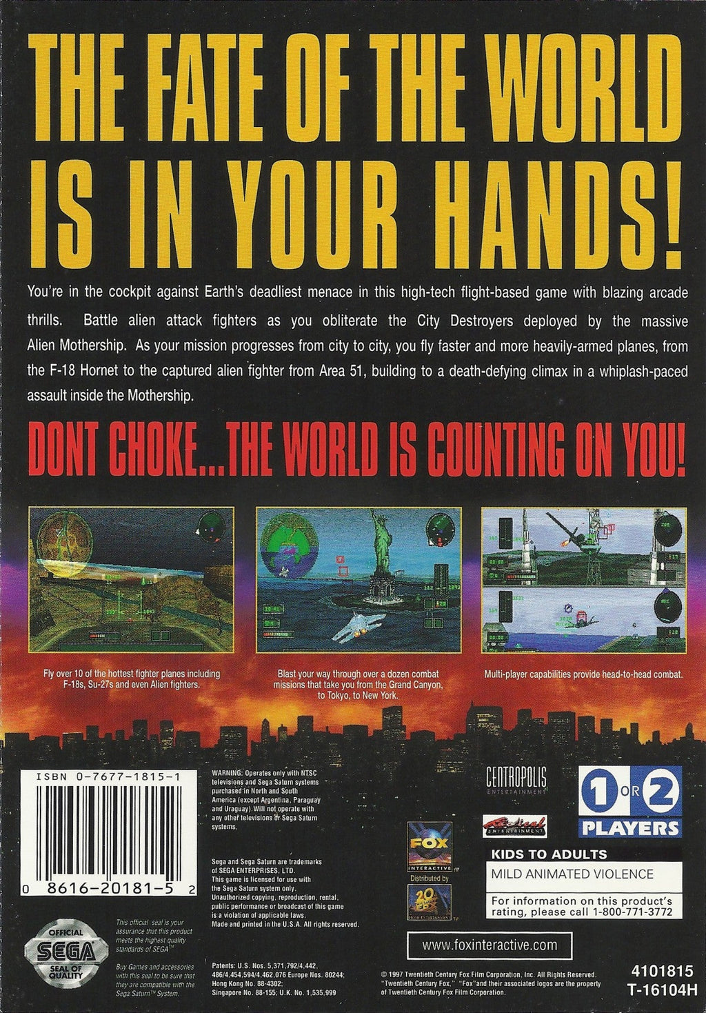 Independence Day – Sega Saturn (SS)