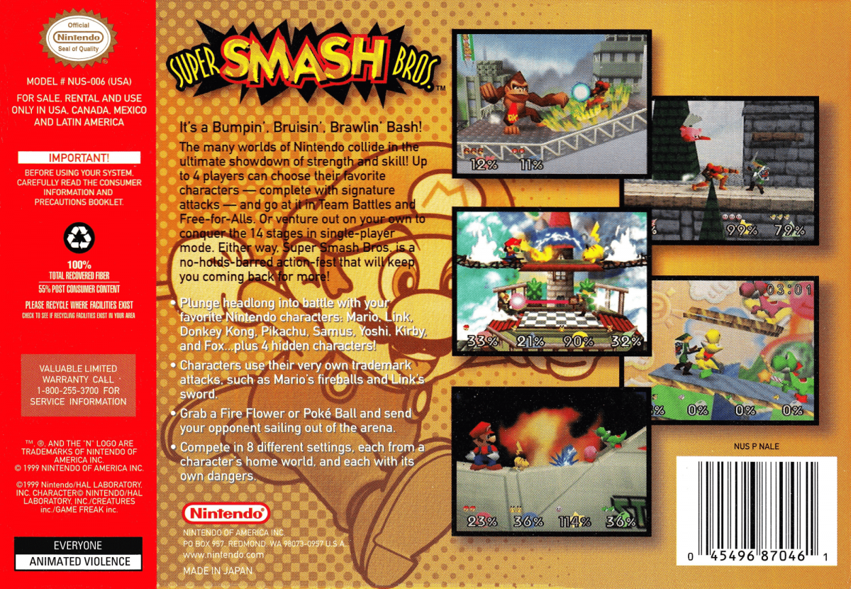 Super Smash Bros. – Nintendo 64 (N64)