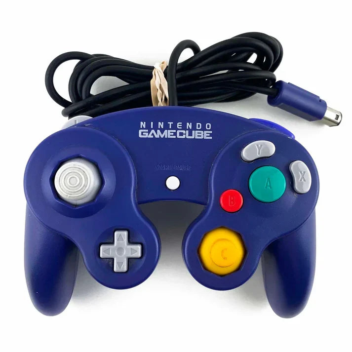 Gamecube Controller [Official/Indigo][Scratch & Scuff] – Nintendo GameCube Accessory (GC)