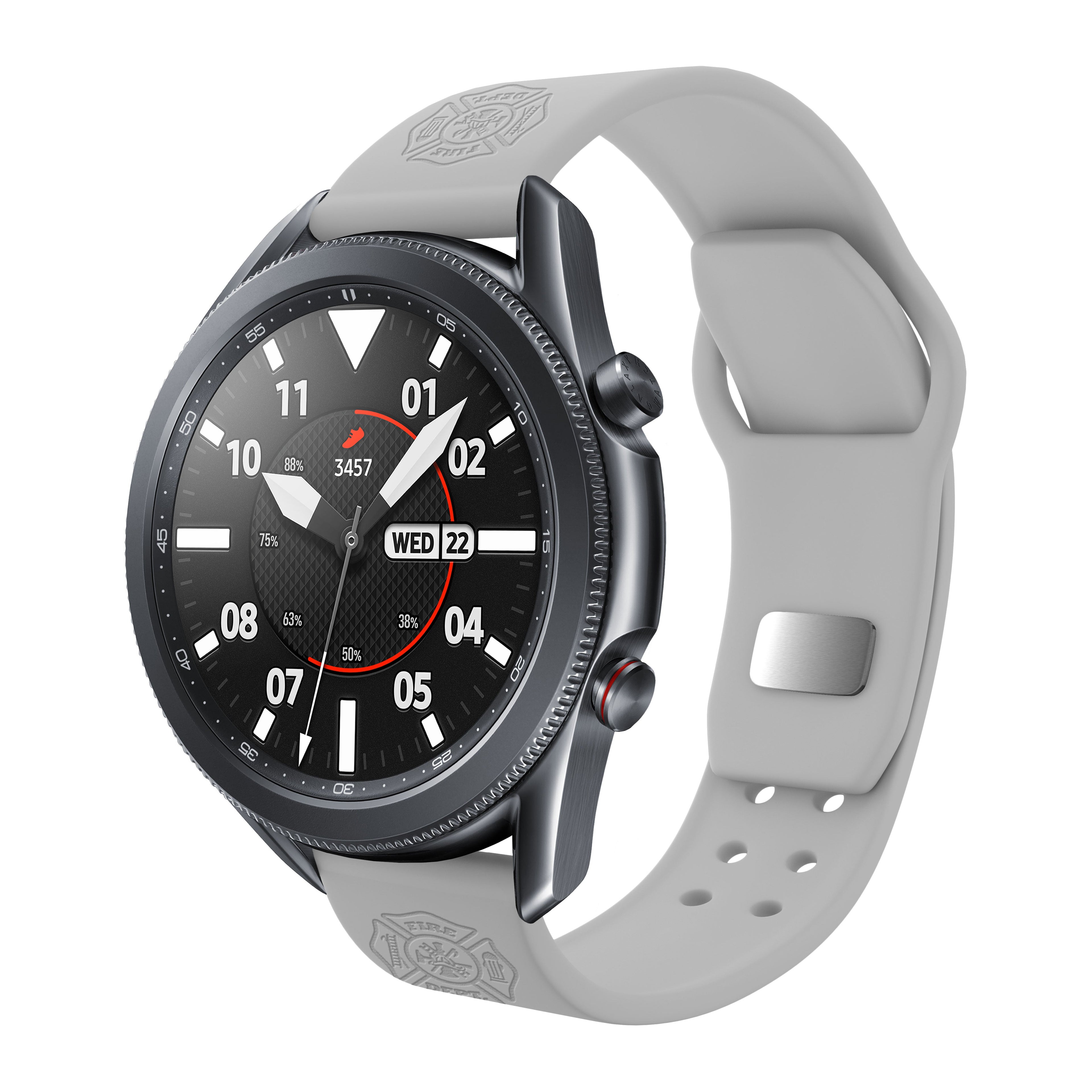 Firefighter First Responder  Watchband for Samsung, Garmin, Fossil, and More for Samsung, Garmin, Fossil, and More