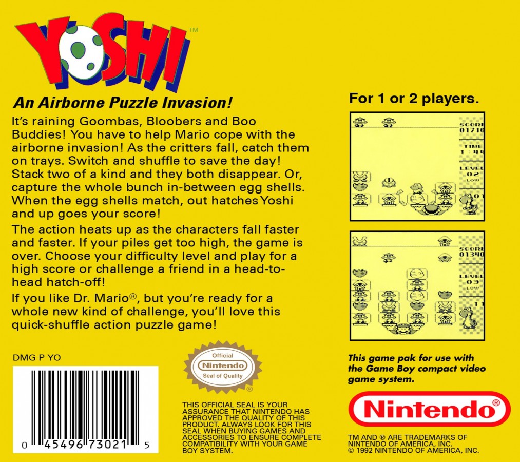 Yoshi – Game Boy (GB)