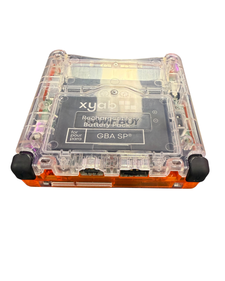 Game Boy Advance SP (GBA SP) [Custom Orange Shell] – Game Boy Advance SP (GBA SP)