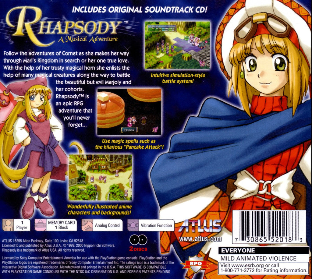 Rhapsody: A Musical Adventure – PlayStation 1 (PS1)