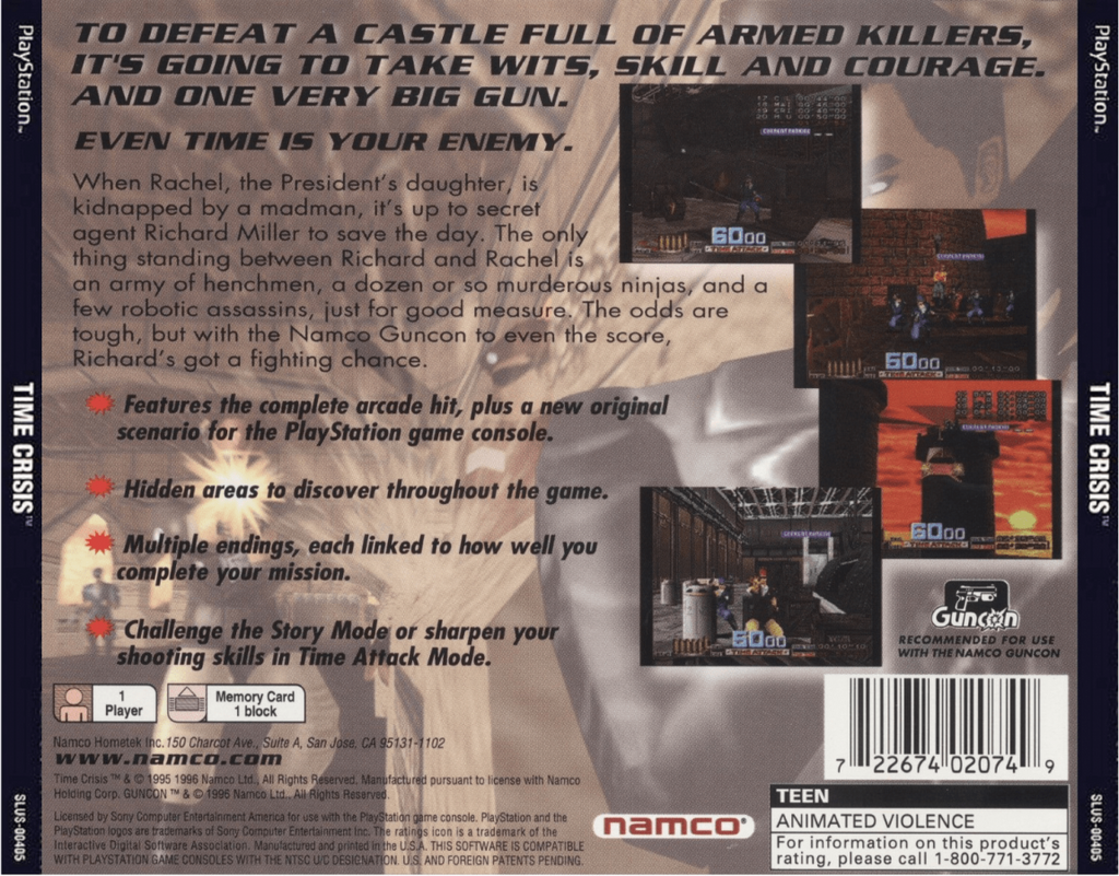 Time Crisis – PlayStation 1 (PS1)