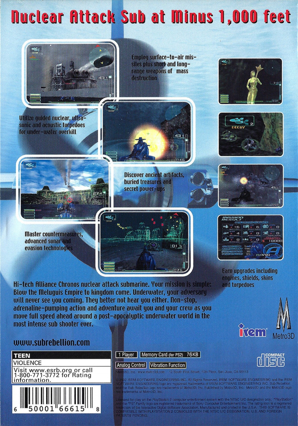 Sub Rebellion – PlayStation 2 (PS2)