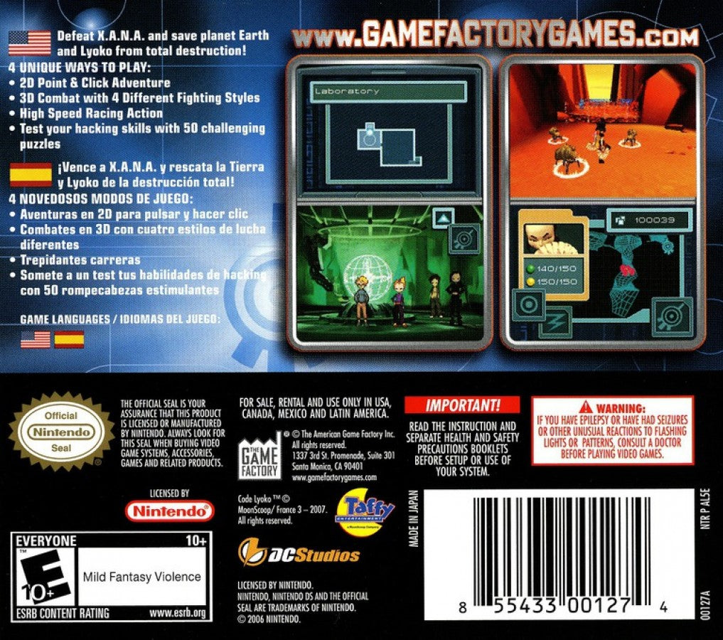 Code Lyoko – Nintendo DS (DS)