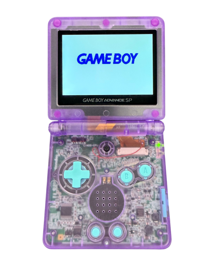 Custom Pokemon Gengar Gameboy Advance SP [IPS Backlit Screen] – Good Condition