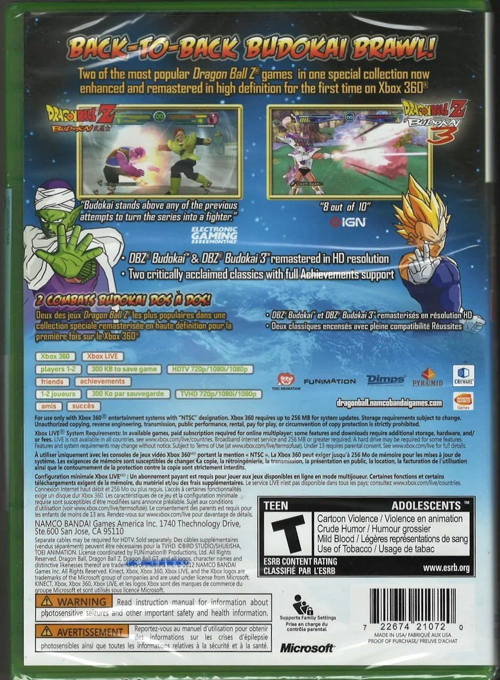Dragon Ball Z: Budokai: HD Collection – Xbox 360 (X360)