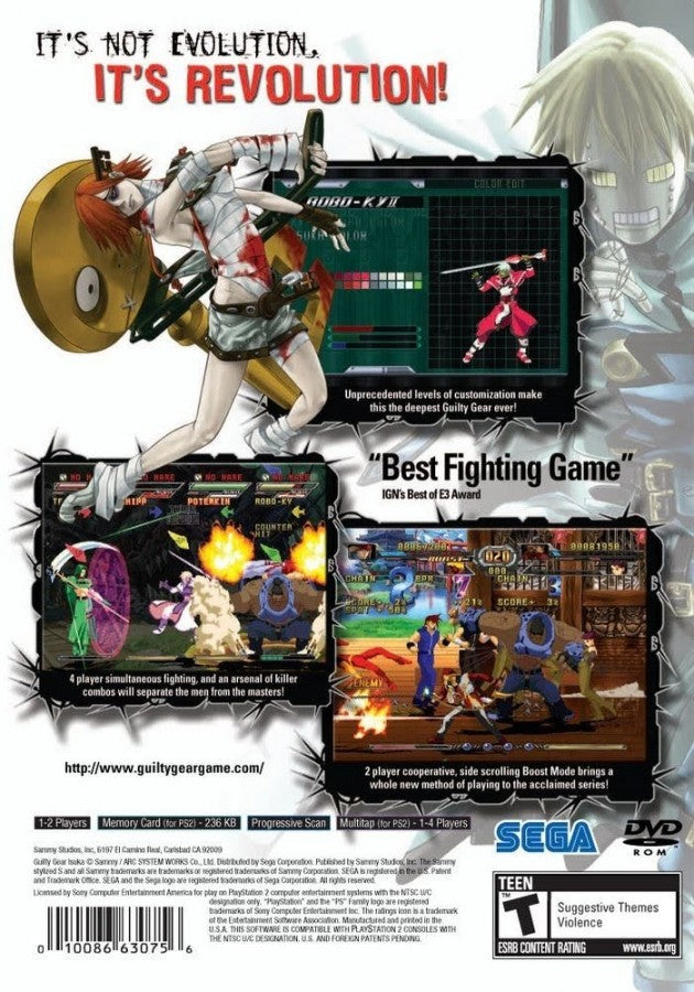 Guilty Gear Isuka – PlayStation 2 (PS2)