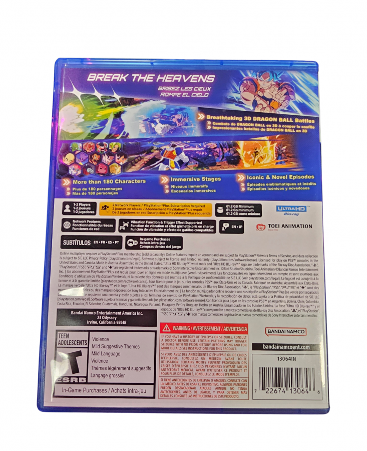Dragon Ball Sparking Zero – Playstation 5 (PS5)