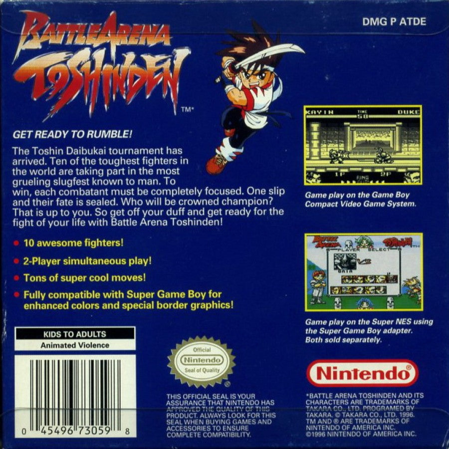 Battle Arena Toshinden — Game Boy (GB)