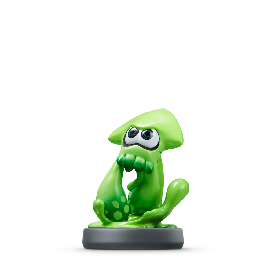 Inkling Squid Amiibo [Green] [Splatoon] [Loose] – Nintendo Amiibo