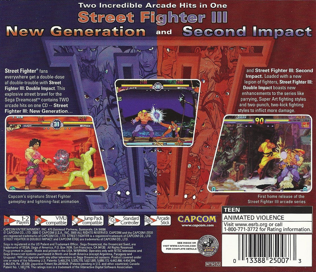 Street Fighter III: Double Impact – Sega Dreamcast (DC)