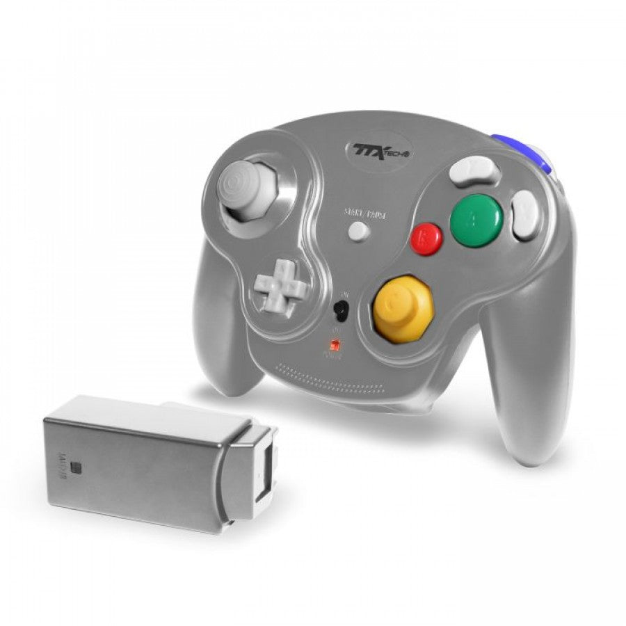 Wavedash 2.4GHZ Controller for GC [Silver] – Nintendo GameCube Accessory (GC)