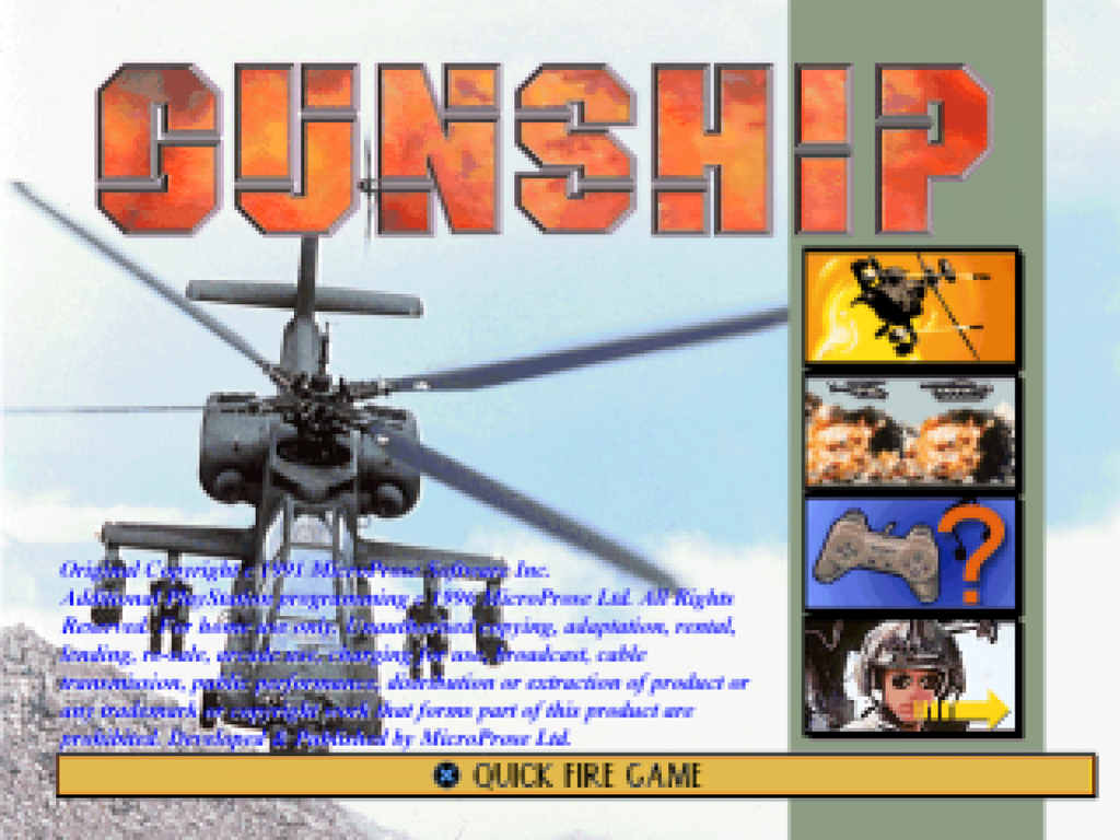 Gunship – PlayStation 1 (PS1)