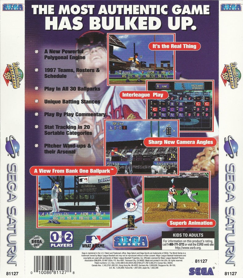 World Series Baseball 98 – Sega Saturn (SS)