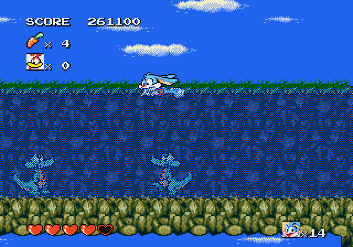 Tiny Toon Adventures: Buster's Hidden Treasure – Sega Genesis (GEN)